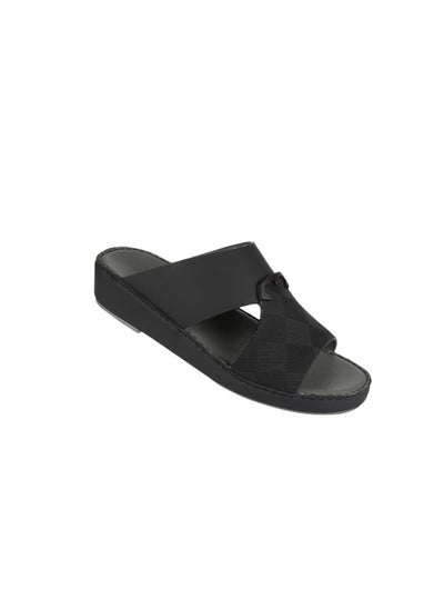 Buy Barjeel Uno Mens Arabic Sandals BSP1-56 Black in UAE