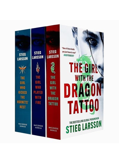 Buy Millennium series 3 Books Collection Box Set by Stieg Larsson (Books 1 - 3) (The Girl With the Dragon Tattoo, The Girl Who Played with Fire & The Girl Who Kicked the Hornets Nest) in UAE