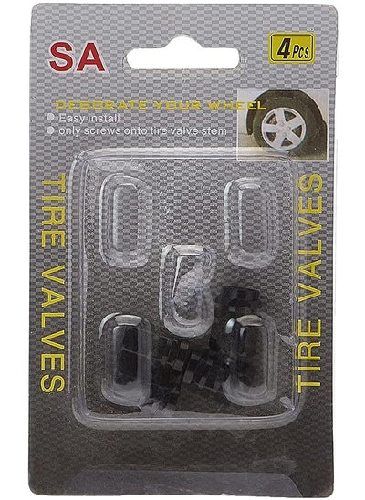 Buy Car Tyre Valve Caps Tire Accessories 4 Pcs in UAE