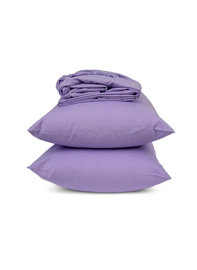 اشتري Fitted Sheet Set Lavender 200x200 في مصر