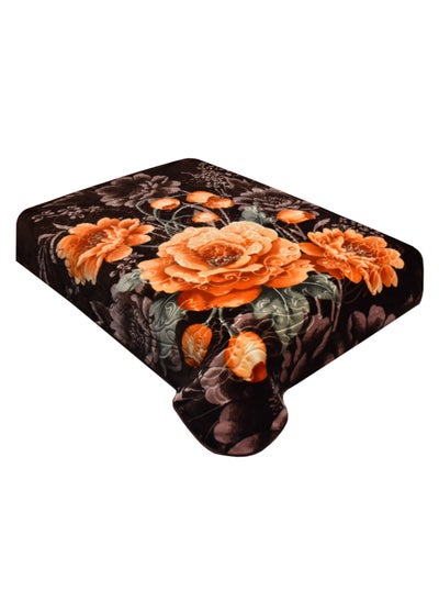 Buy Luxury Korean Faux Mink Flannel Plush Cozy Raschel Thick Fleece Blankets for Bed Sofa Couch Travel Camping in Saudi Arabia