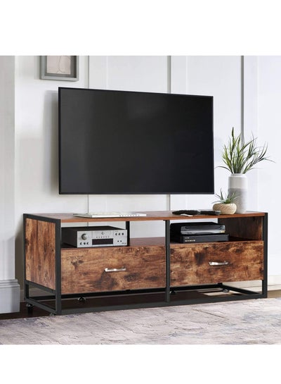 Buy TV Stand  with Spacious Two Drawers for Organize Things in Saudi Arabia