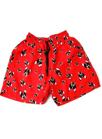 Buy Men's beach shorts, waterproof material color red in Egypt