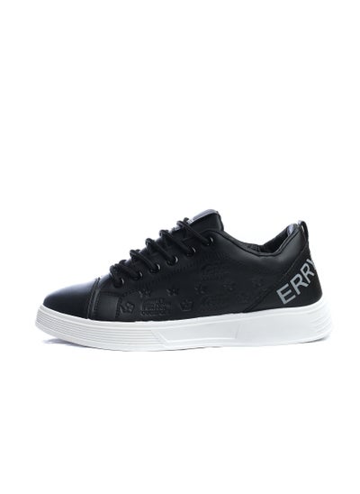 اشتري Flat Lace-up Leather Sneakers For Men في مصر