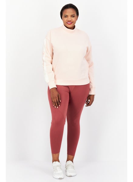 اشتري Women Sportswear Fit Long Sleeve Training Sweatshirt, Dusty Pink في الامارات