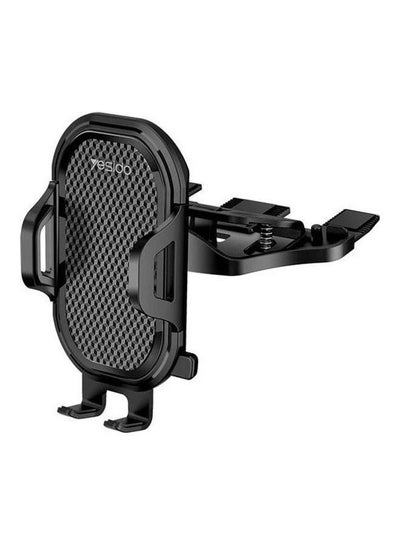 Buy Car Phone Holder With Air Vent Clips Black in UAE