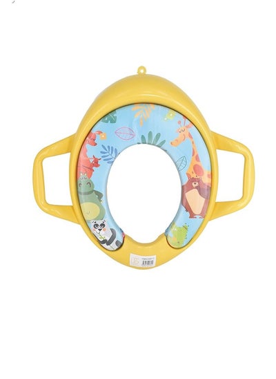 Buy Soft Toilet Training Seat For Babies 18 Months And Above Yellow Color in Saudi Arabia