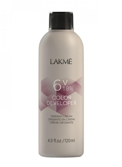 Buy Lakme Oxygen Cream Color Developer 6 Vol 1.8% 120ml in Saudi Arabia