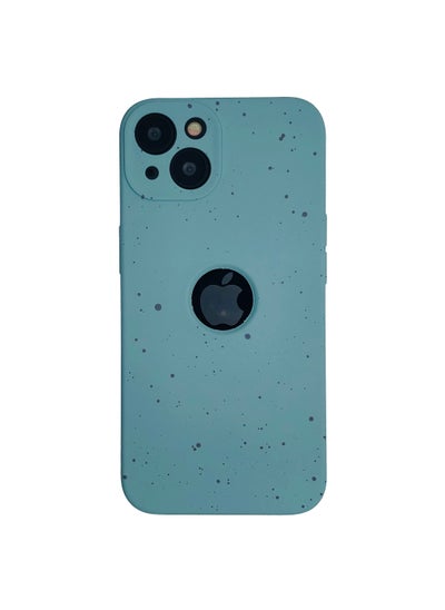 Buy New Dotted Design Glow Feel PKK Silicone Case for iPhone 13 Light Blue in UAE