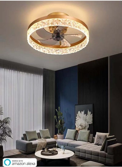 Buy Smart Ceiling Fan Light With Remote And Mobile App in UAE