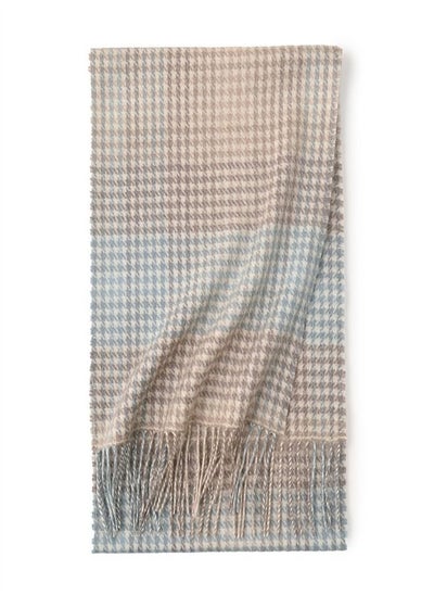 اشتري Warm Long Cashmere Check Scarf Multicolour في الامارات