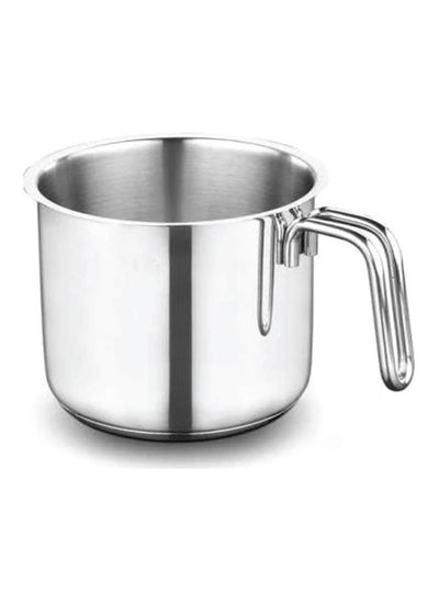 Buy Stainless Steel with Comfortable handle Milk Pot 12x11CM - Made in Turkey in UAE