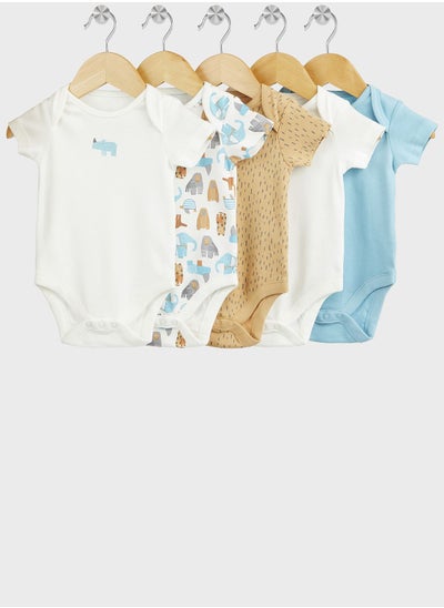 Buy Infant 5 Pack Assorted Bodysuit in UAE