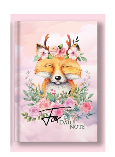 Buy Watercolor Animals Notebook A5 Size 80 Sheets (Fox) in Egypt