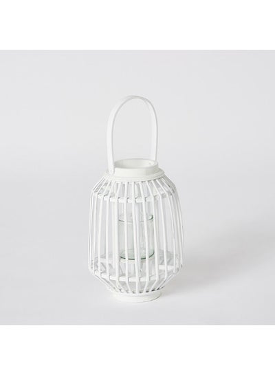 Buy Willa Willow Lantern With Glass Votive 35 x 12.5 x 12.5 cm in Saudi Arabia