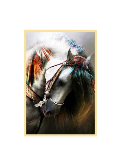 اشتري Horse Crystal Porcelain  Decorative Wall Painting في الامارات