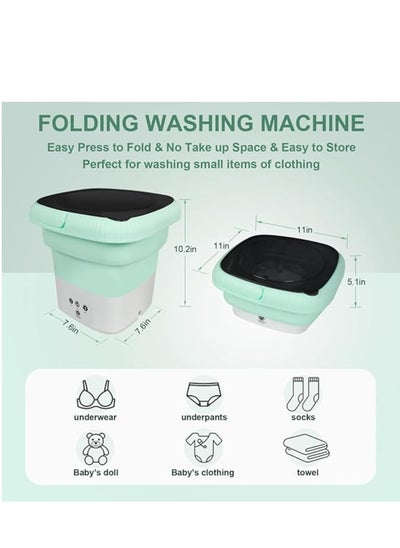 Buy Zoom Plus Mini Foldable Washer,Spin Dryer Small Foldable Bucket Washer, Suitable for Apartment Dorm,Travelling in Saudi Arabia