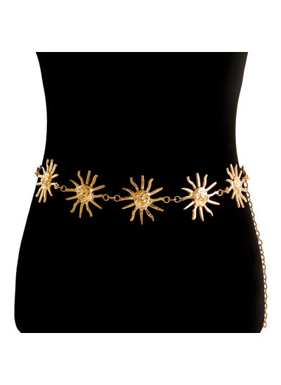 اشتري Fashion Metal Pendant Waist Chain for WomenZW1001 Gold (single layer) ZW1001 Gold (single layer) في الامارات