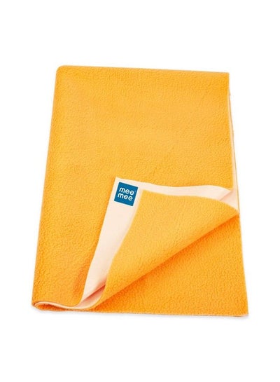 Buy Reusable Water Proof Cotton Bed Protector Sheet Extra Absorbent Mat Dry Sheets Urine Sheet Dry Mat(Small Orange)(50Cmx70Cm) in UAE