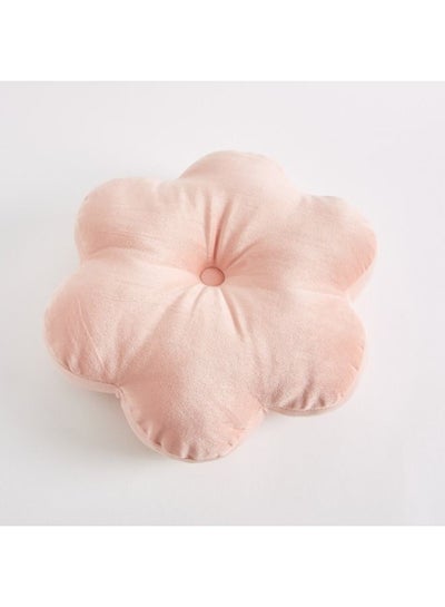 Buy Flower Shaped Filled Cushion 40 x 5 x 40cm in Saudi Arabia