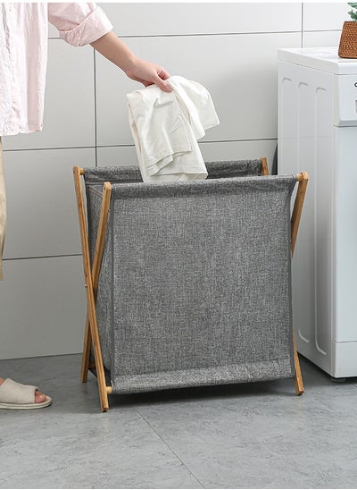 اشتري Portable and Folding Clothes Storage Laundry Basket Dirty Clothes Basket في السعودية