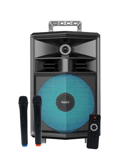 Buy ThunderRoll 12 Inch Speaker 20K PMPO 2000mAh Bluetooth FM SD USB Dual Mics Remote Portable Powerful Audio in UAE