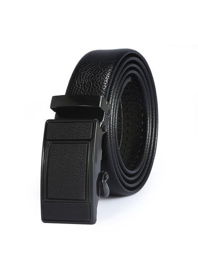 Buy 115CM Creative Casual Versatile Wear Resistant Leather Automatic Buckle Belt in UAE