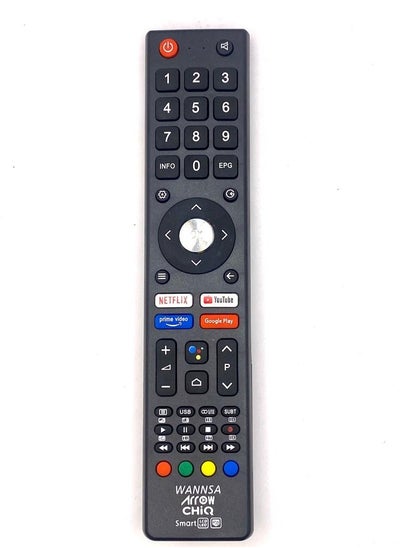 Buy New Voice TV Remote control For Arrow Wansa CHIQ TV L32H7N L32H7S U43H7AN LCD LED Android TV in Saudi Arabia