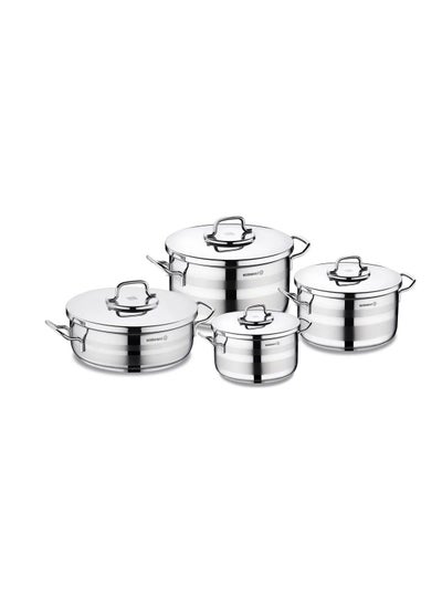 Buy Korkmaz Astra 2 cookware set - 8 pieces in Saudi Arabia