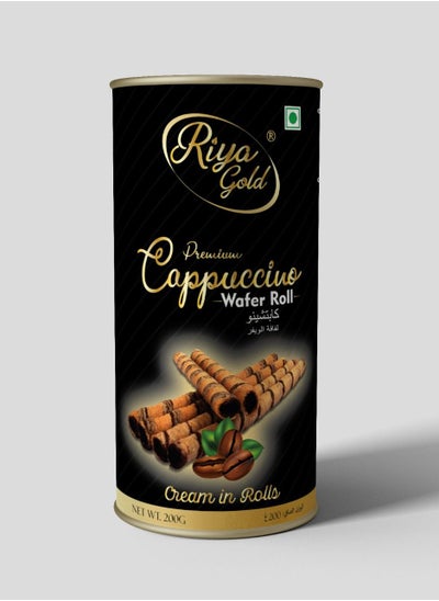 Buy Premium Cappuccino Wafer Rolls 200g in UAE