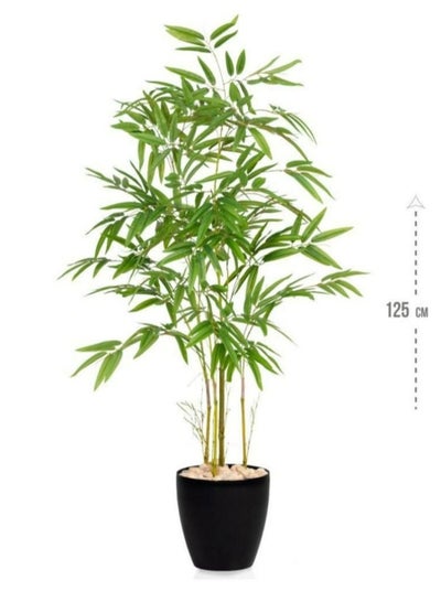 Buy An artificial tree that simulates a bamboo tree with its natural texture 125 cm in Saudi Arabia