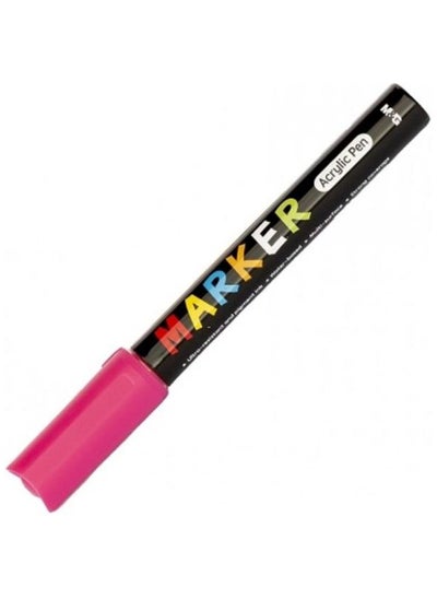 Buy M&G Acrylic Marker Pen 2mm Rose Red (S214) APL976D9E7 in Egypt