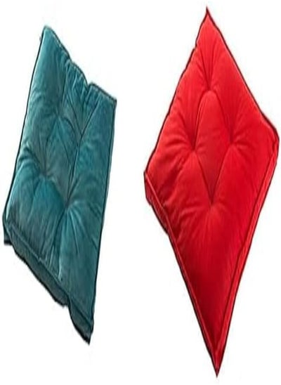 Buy Penguin Cotton cushion linen - 45 * 45 - turquoise + Penguin Cotton Cushion linen - 45 * 45 - red in Egypt