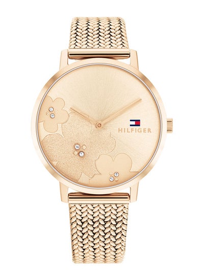 اشتري Women Analog Round Shape Gold Wrist Watch 35 mm في الامارات