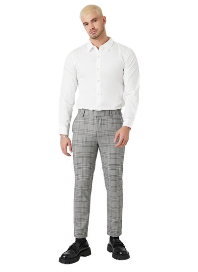 اشتري Slim-Fit Glen Plaid Pants في مصر