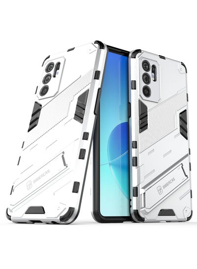 Buy GOLDEN MASK Compatible With Oppo Reno 6 5G Punk Case Anti Protection (White) in Egypt