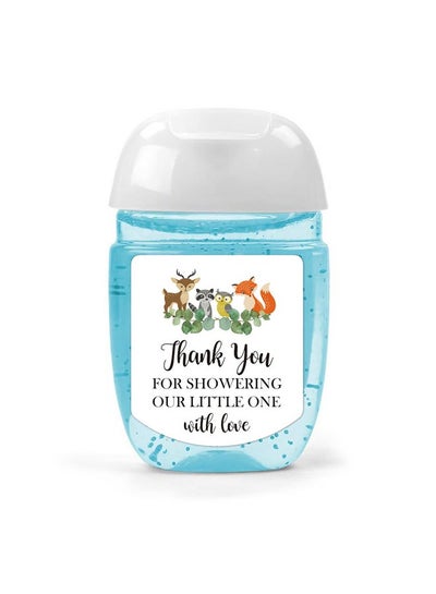 Buy Hand Sanitizer Labels Thank You For Showering Our Little One With Love Stickers Baby Shower Favor Stickers Safari Baby Shower Party Favors. Green 1.26 Inch X 1.39 Inch in UAE