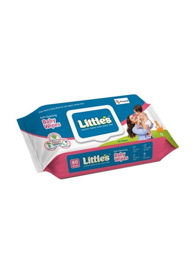 Buy Soft Cleansing Baby Wipes Lid Pack (80 Wipes) in Saudi Arabia