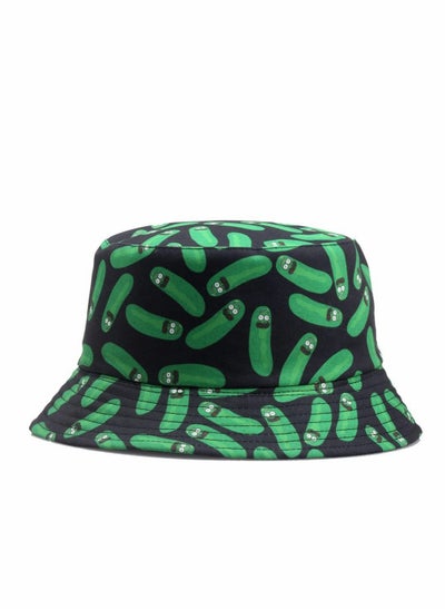 Buy Bucket Hat, Cartoon Cucumber Print Hat, Reversible Summer Sun Cap for Women Men Outdoor Travel in UAE