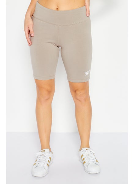 Buy Women Sportswear Fit Training Short, Taupe in UAE