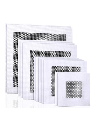 Buy 12 Pieces Aluminum Wall Repair Patch Self-Adhesive Mesh Wall Repair Patch Drywall Repair Tools Screen Patch for Drywall Ceiling Plaster in Saudi Arabia