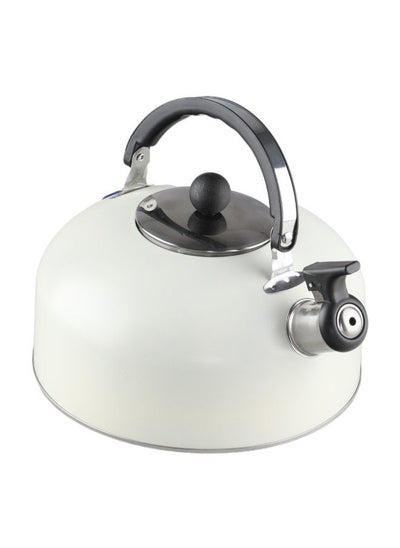 اشتري Whistling Tea Kettle Light Weight Size 2.5 Liter Beige في السعودية