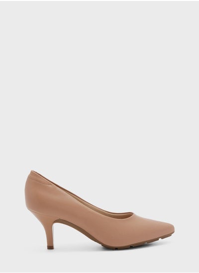 اشتري Pointed Toe Low Heel Pumps في الامارات