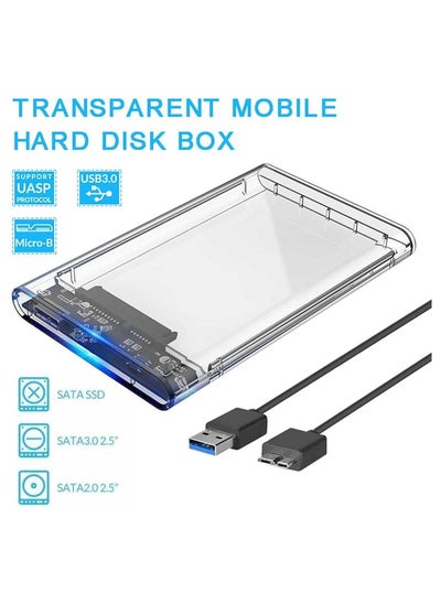 اشتري 2.5-inch high-speed USB3.0 SATA3.0 portable hard drive enclosure في مصر