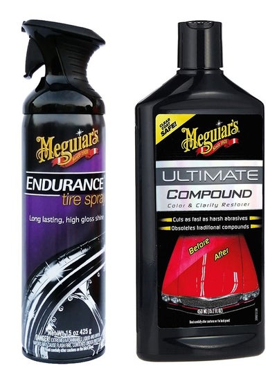 اشتري G15415 Endurance Tire Spray 425g + G17216 Ultimate Compound Color & Clarity Restorer 450ml في الامارات