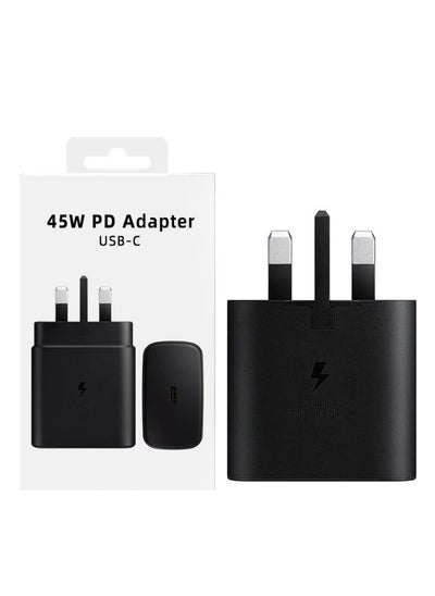 اشتري 45W Super Fast Charger for Samsung Galaxy Charger Head USB-C, S23 Ultra S23 Plus S23 S23 S22 Ultra S22 S21 Ultra S21 S21 A54 A53 A52 A32 في الامارات