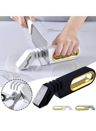 Buy Kitchen Knife Sharpener - The knife sharpener is designed with a professional 5-stage sharpening system and is designed for knives made of multicolor metal. in Egypt