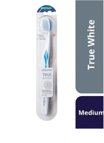 اشتري True White Medium Soft Plaque Removal Multi-Color Toothbrush في السعودية