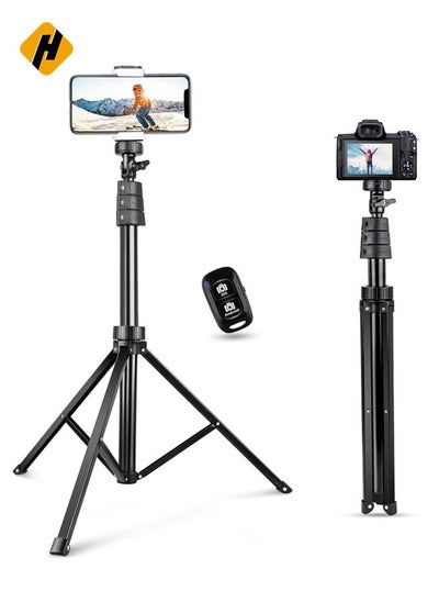 Buy Selfie Stick,Phone Tripod Stand with Remote, Cell Phone Stand Tripod with Phone Holder for Vlogging in UAE