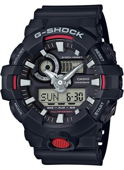 Buy G-Shock GA-700-1A Analog Digital Black Resin Strap Alarm Men's Watch in Saudi Arabia